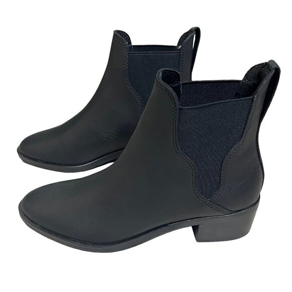Soludos Marfa Black Leather Chelsea Ankle Bootie Size 5 NWOB - Picture 7 of 12